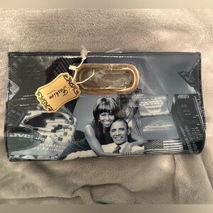 Black and Gold Obama’s Women's Clutch